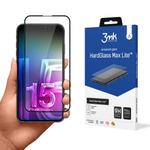 Szkło hartowane na Apple iPhone 15 Plus/16 Plus - 3mk HardGlass Max Lite