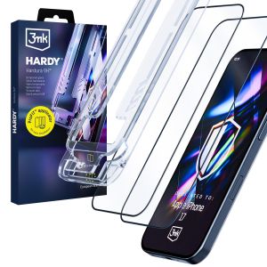 2x Szkło hartowane z aplikatorem na Apple iPhone 16 Pro/ 17 - 3mk HARDY® Hardura 9H™