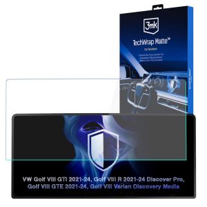 Matowa folia ochronna na ekran nawigacji do VW Golf VIII GTI 2021-2024 - 3mk TechWrap Matte™ Center Display