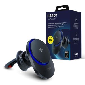 Uchwyt na telefon do samochodu z ładowarką indukcyjną MagSafe 15W MPP Qi2 3mk HARDY® AeroCharger™