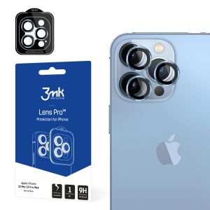 Szkło hartowane na obiektyw aparatu do Apple iPhone 13 Pro - 3mk Lens Protection Pro Sierra Blue