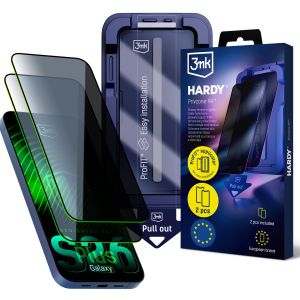 2x Szkło prywatyzujące z aplikatorem na Samsung Galaxy S26+ - 3mk HARDY® Privzone 9H™