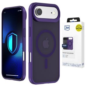 Przydymione etui z MagSafe na Apple iPhone Air - 3mk HARDY® Hazy MagCase™ Purple
