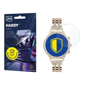 Szkło hybrydowe na smartwatch Manta Diamond Lusso Gold SWD01GD - 3mk HARDY® Fusion Watch Protection™