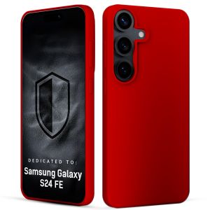 Etui silikonowe na Samsung Galaxy S24 FE - 3mk HARDY® Mellow Case™ Red