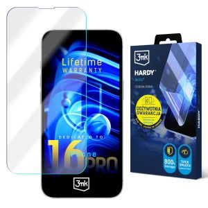 Superwytrzymała folia na Apple iPhone 16 Pro - 3mk HARDY® Tectra™ (dożywotnia gwarancja)