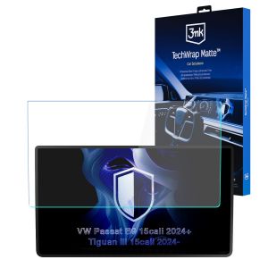 Matowa folia ochronna na ekran nawigacji do VW Passat B9 2024- - 3mk TechWrap Matte™ Center Display