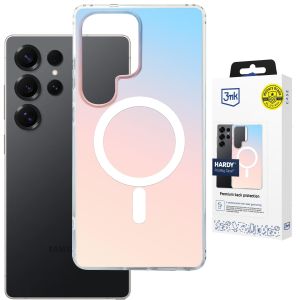 Holograficzne etui z MagSafe na Samsung Galaxy S25 Ultra - 3mk HARDY® PrisMag Case™