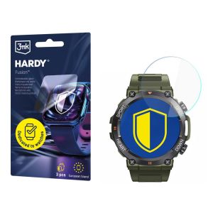 Szkło hybrydowe na smartwatch Rubicon RNCE95 - 3mk HARDY® Fusion Watch Protection™
