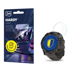 Szkło hybrydowe na smartwatch Garmin Instinct 3 50mm (Amoled, Solar) - 3mk HARDY® Fusion Watch Protection™