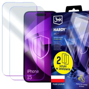 2x Folia ochronna na Apple iPhone 15 - 3mk HARDY® ARC+