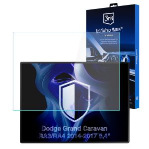 Matowa folia ochronna na ekran nawigacji do Dodge Grand Caravan RA3/RA4 2014-2017 8,4" - 3mk TechWrap Matte™ Center Display