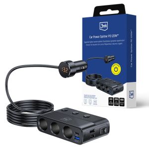 Ładowarka samochodowa do 7 urządzeń 3mk Car Power Splitter PD 120W™ QC PPS UCB-C USB-A