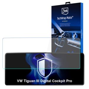 Matowa folia ochronna na ekran zegarów do VW Tiguan III Digital Cockpit Pro 2024- - 3mk TechWrap Matte Cluster™