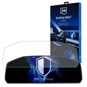 Matowa folia ochronna na ekran zegarów do VW T-Cross 2024- (Digital Cockpit 8") - 3mk TechWrap Matte Cluster™
