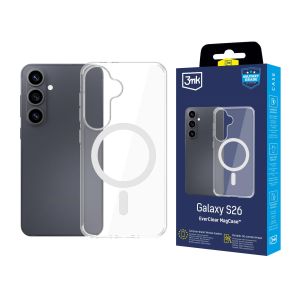Pancerne etui z MagSafe na Samsung Galaxy S26+ - 3mk EverClear MagCase