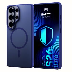Przydymione etui z MagSafe na Samsung Galaxy S26 Ultra - 3mk HARDY® Hazy MagCase™ Blue