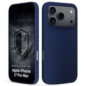 Etui silikonowe na Apple iPhone 17 Pro Max - 3mk HARDY® Mellow Case™ Dark Blue