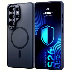 Przydymione etui z MagSafe na Samsung Galaxy S26 Ultra - 3mk HARDY® Hazy MagCase™ Black