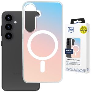 Holograficzne etui z MagSafe na Samsung Galaxy S24 - 3mk HARDY® PrisMag Case™