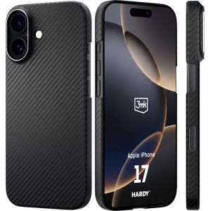 Etui z włókna aramidowego z MagSafe na Apple iPhone 17 - 3mk HARDY® Aramid MagCase™