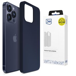 Etui silikonowe na Apple iPhone 15 Pro - 3mk HARDY® Mellow Case™ Dark Blue