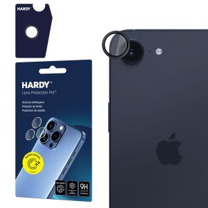 Ochrona obiektywu na Apple iPhone 16E/ iPhone 17E - HARDY Lens Protection Pro Black