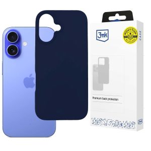 Etui silikonowe na Apple iPhone 16 Plus - 3mk HARDY® Mellow Case™ Dark Blue