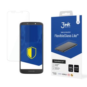 Niepękające szkło hybrydowe na Motorola Moto E5 Plus - 3mk FlexibleGlass Lite