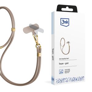 Smycz do smartfona 3mk EasyClip Elite Taupe (gold)