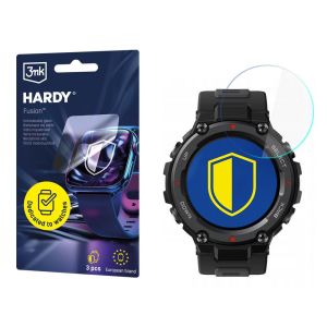 Szkło hybrydowe na smartwatch Xiaomi Amazfit T-Rex Pro - 3mk HARDY® Fusion Watch Protection™