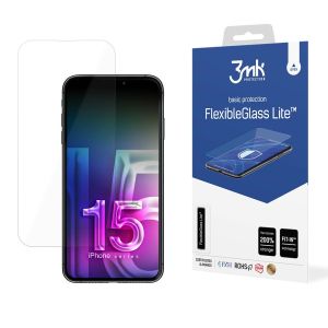 Niepękające szkło hybrydowe na Apple iPhone 15 Pro - 3mk FlexibleGlass Lite