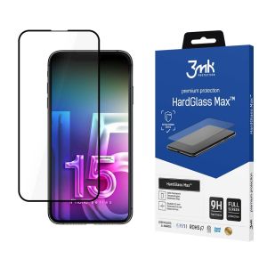 Wzmocnione szkło hartowane na Apple iPhone 15 Pro Max - 3mk HardGlass Max