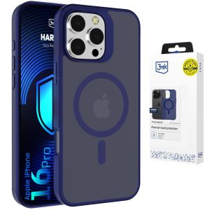Przydymione etui z MagSafe na Apple iPhone 16 Pro - 3mk HARDY® Hazy MagCase™ Blue