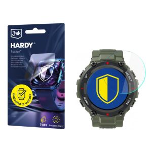 Szkło hybrydowe na smartwatch Xiaomi Amazfit T-Rex 1.3 - 3mk HARDY® Fusion Watch Protection™