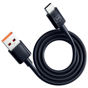 Kabel USB-A to C 60W 3A 1.2m - 3mk Hyper Cable Black