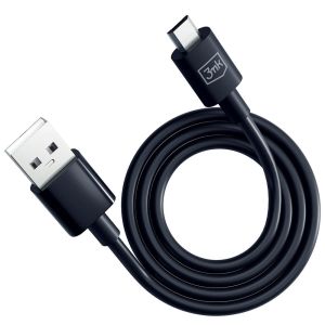 Kabel USB-A to Micro 12W 2.4A 1.2m - 3mk Hyper Cable Black