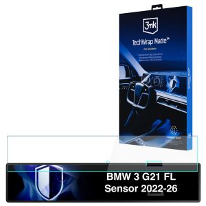 Matowa folia ochronna na ekran nawigacji do BMW 3 G21 FL Sensor 2022-26 - 3mk TechWrap Matte™ Center Display