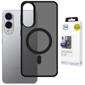 Przydymione etui z MagSafe na Samsung Galaxy S25 Edge - 3mk HARDY® Hazy MagCase™ Black