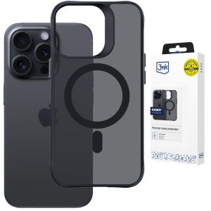 Przydymione etui z MagSafe na Apple iPhone 14 Pro - 3mk HARDY® Hazy MagCase™ Black