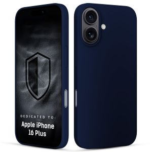 Etui silikonowe na Apple iPhone 16 Plus - 3mk HARDY® Mellow Case™ Dark Blue