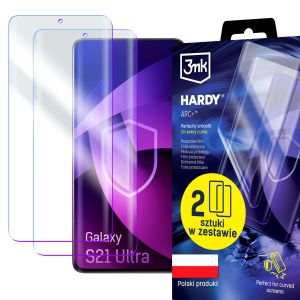 2x Folia ochronna na Samsung Galaxy S21 Ultra 5G - 3mk HARDY® ARC+