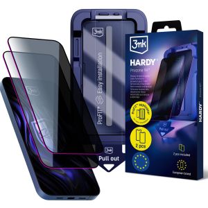 2x Szkło prywatyzujące z aplikatorem na Samsung Galaxy S23 5G - 3mk Hardy Privzone 9H