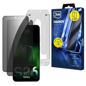 2x Szkło prywatyzujące z aplikatorem na Samsung Galaxy S26+ - 3mk Hardy Privzone 9H