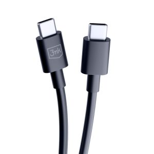 Kabel USB-C to C 100W 5A 1.2m - 3mk Hyper Cable Black