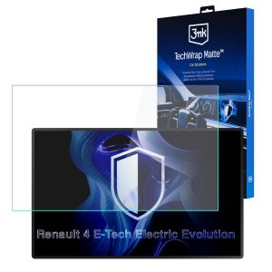 Matowa folia ochronna na ekran nawigacji do Renault 4 E-Tech Electric Evolution - 3mk TechWrap Matte™ Center Display