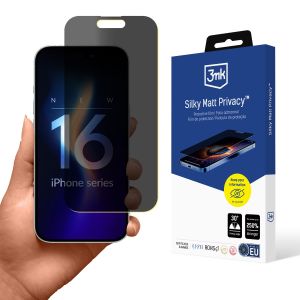 Folia prywatyzująca na Apple iPhone 16 Pro - 3mk Silky Matt Privacy