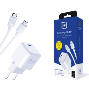 Ładowarka sieciowa PD GaN 25W - 3mk Hyper Charger + Kabel USB-C