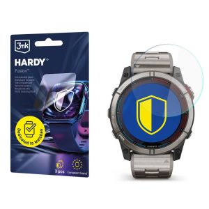 Szkło hybrydowe na smartwatch Garmin Quatix 7X - 3mk HARDY® Fusion Watch Protection™