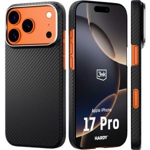 Etui z włókna aramidowego z MagSafe na Apple iPhone 17 Pro - 3mk HARDY® Aramid MagCase™